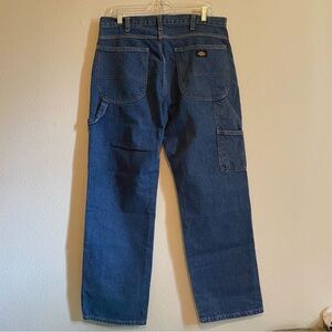 Mens Dickies Carpenters Denim Jeans 34x30 Work Street Baggy Straight Fit